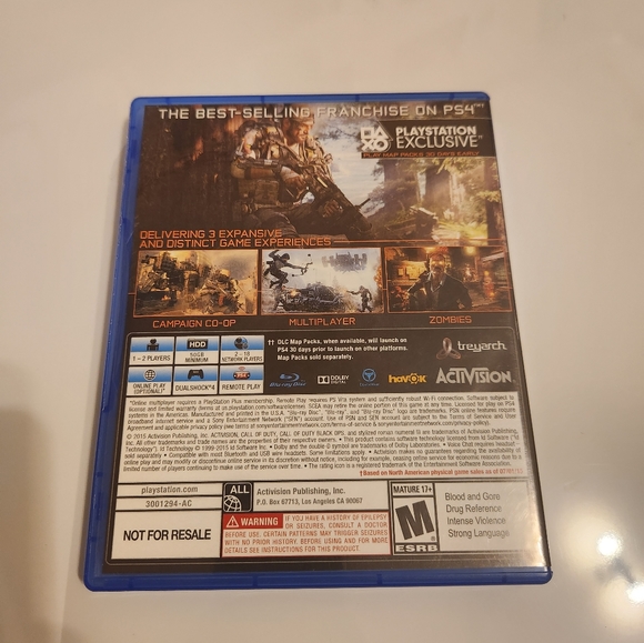 PS4 Call of Duty Black OPS 3 Game - Picture 2 of 2